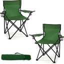 2 Pack Lightweight Camping Chairs for Adults & Teens, 250LBS Capacity Foldable Portable Chairs with Carry Bag, Compact Design for Camping, Beach, Picnics, and Outdoor Events (Medium)