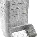 Waytiffer 100 Pack 1Lb mini Loaf Pans Heavy Duty Disposable Aluminum Foil Bread Tins Standard Size 6" X 3.5" X 2.5" Oven Safe Sturdy Small Bread Tin Pans 1 Pound Loaf Pans