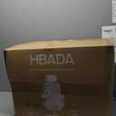 Hbada P1 Ergonomic Office Chair with 2D Lumbar Support & Adjustable Headrest - Heavy Duty 300lbs Capacity, 102 Reclining, Foldable Arms, Thick Cushion - Perfect for Home Office Chair, White (White Frame Grey Mesh)