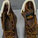 Thorogood American Heritage 6 Moc Toe Work Boots for Men - Soft Toe, Premium Full-Grain Leather with Slip-Resistant Wedge Outsole and Comfort Insole; EH Rated (10.5 Wide, Trail Crazyhorse)