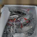 Cainjiazh 19.7" Dimmable Crystal Chandeliers Modern Crystal Ceiling Light Fixtures Acrylic 5 Arms Led Flush Mount Ceiling Light Lamp for Dining Room Living Room Bedroom Hallway Remote Control