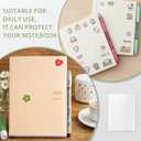 5 x A6 Clear Planner Cover for Hobonichi Original, Transparent PVC Case with Pen Holder Bookmark Card Pockets for Midori Stalogy Notebooks, Waterproof Protective Cover(2-Pack)