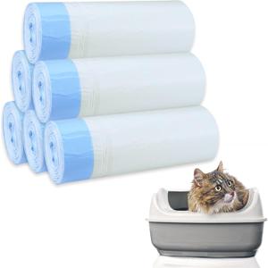 120 Count Cat Litter Box Liners,Waste Bags,Waste Drawer Liners Heavy Duty,Extra-Thick,For Automatic Cat Litter Box,Economy Bulk Pack