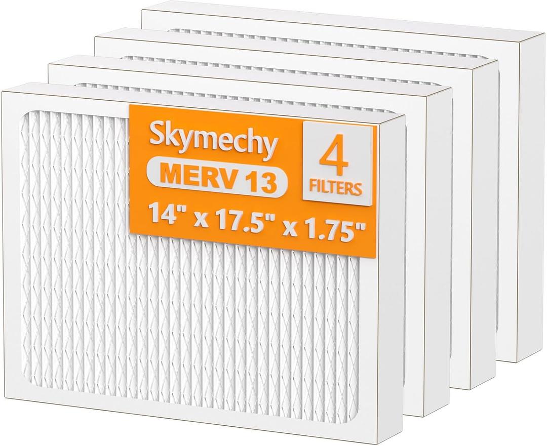 4 x 14 x 17.5 x1.75 MERV 13 Replacement Dehumidifier Filter Compatible with Santa Fe Advance90, Advance100, Advance120, Advance2, Honeywell DR90 & DR120 Dehumidifier Models, Pack of 4