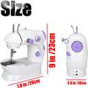 Kucehiup Mini Sewing Machine, Portable Sewing Machine for Beginners