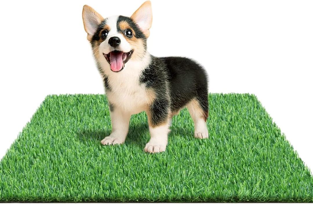 23.5 x 19.5 inches Artificial Grass Turf for Dogs, Fake Grass Potty Training Mat for Dogs, Puppy Turf Pee Pad on Indoor and Outdoor