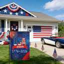 250 Anniversary USA Garden Flag, 250th Anniversary America Flag 1776-2026 Commemorative Patriotic 250 Year Banner 4th of July Yard Sign Double-Sided Waterproof Garden Flag 12x18 Inch