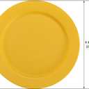 Berglander Plastic Plates Set of 8 Pieces 10", Mutil Color Reusable Flat Dinner Plates, Salad Plates, Pasta Bowls, Dishes Set Easy to Carry for Home, Garden, Picnic, Camping, Outdoor