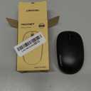 TECKNET Wireless Mouse, 2.4G Quiet Computer Mouse with USB Receiver, 4 Buttons Portable Cordless Mice for Chromebook, Laptop, PC, Mac, 800/1200/1600 DPI - Black