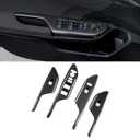 Car Accessories Fit for Honda 10th Gen Civic 2016-2021 Window Switch Decoration Frame Cover Trim Door Handle Armrest Panel (Carbon Fiber Style) ABS 4 PCS