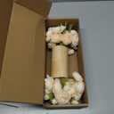 Ling's moment Ranunculus Artificial Flower, Faux Silk Mini Ranunculus Flowers for DIY Bouquet, Bulk Fake Wedding Filler Flowers for Centerpieces Arrangements Bridal Shower Decorations, Cream