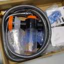 Dog Shower Attachment Water Hose Nozzle Sprayer Set with Metal 3-Way Shower Diverter & 6.6 Ft Long Hose for Bathroom Shower Arm Easy Indoor Outdoor Pet Pup Dog Washing Hose attachment (2m/79inches Hose, Silver)