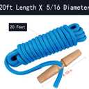 2 x PR-20 Tree Pruner Rope Replacement, for Jameson Fiscar Big Mouth Manual Pole Saw & Tree Pruner,20 feet long with a 5/16-inch Diameter(with Wooden Handle)