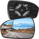 Driver Side Heated Mirror Glass Replacement for 2013-2020 Ford Fusion, Rear Left View Mirror Glass with Holder, Replace DS7Z17K707F
