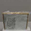 Gold 6x6'' Floating Frame Set of 2,For Photo Sizes(5x5'',4x4'' or 3x3''),Beautiful Metal Beaded Frames Adjustable Tabletop/Shelf Photo Frame,Classy Present Choice for Wedding,Birthday or Christmas Gift