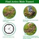 4 Pack Mole Traps that Kill Best, Mole Trap Easy to Set, Galvanized Steel Gopher Traps for Lawns, Reusable Quick Capture Gopher Hawk Vole Trap Outdoor Use
