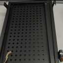 Coume 4 Pack Gridwall Perforated Shelf, 13.8'' x 7.9'' Black Metal Display Rack Heavy Duty Hanging Gridwall Straight Shelf Grid Wall Accessories for Craft Show Fair Garage Home Retail Display Storage