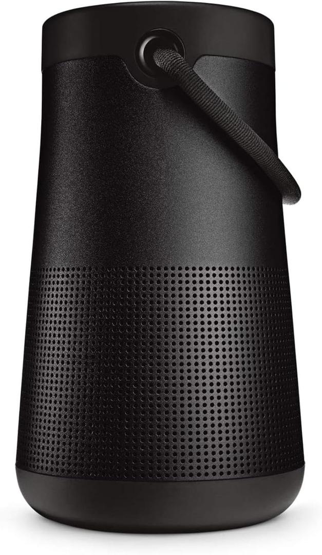Bose SoundLink Revolve+ (Series II) Bluetooth Speaker, Portable Speaker with Microphone, Wireless and Water Resistant with 360 Degree Sound, Long Lasting Battery and Handle, Black