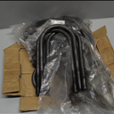 4pcs Semi-Round Bend Front U-Bolts Compatible with Ford F250 F350 Super Duty 4WD 1999-2004 12.5" Long x 3" Wide x 9/16" Threads with Hardware