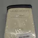 Laura Ashley - Queen Size Bedskirt, Soft Cotton Ruffled Bedding for Year Round Use, Striped Bedding with 14.5" Drop (Ticking Stripe Blue)