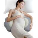 Pregnancy Pillows for Sleeping, Memory Foam Maternity Pillow Support for Back Belly HIPS, Adjustable Travel Wedge Pillow for Pregnant Women, Side Sleeping Pregnant Pillows with Cooling Pillowcase
