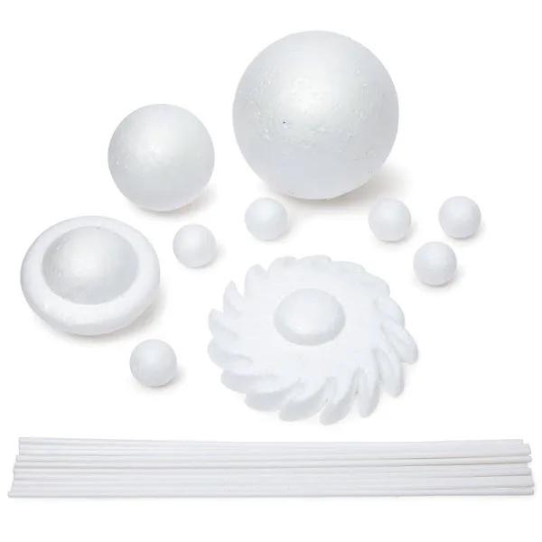Genie Crafts 22 Piece 3D Solar System Model Kit for Crafts, Outer Space Science Projects