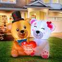 Teddy Bear Decorations For Front Yard, Inflatable, Height 64in