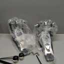 Bass Drum Pedal,Double Bass Drum Pedal Mount Double Chain Drive Foot Percussion Hardware Kick Drum Kit Pedals Step on Hammer Adj. Beater Head Bass Pedal for Drum Set (Double)