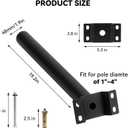 Mounting Brackets Extension Arm for Solar Street Light, Light Fixture Bracket Pole for Wall, Fence, Tree, Yard, Barn, 2pcs