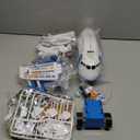 Kids Airplane Toy Racing Tracks for 3 4 5 6 7 Boys  Transport Airplane Vehicle with 8 Cars, Garage Parking Lot, Playmat, Toddler Boy Toy, Birthday Gifts for Boys Girls 35