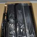 Kitsure Shoe Rack for Closet - 10-Tier Shoe Organizer with Hook Rack, Large-Capacity & Space-Saving Shoe Shelf for Entryway, Bedroom, Living Room,32.2" x 11.8" x 68.5", Black