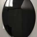 Black Elongated Toilet Seat Natural Wood Toilet Seat with Zinc Alloy Hinges, Easy to Install also Easy to Clean, Scratch Resistant Toilet Seat by Angol Shiold (Elongated, Black)