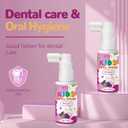 PEGO Kids Oral Spray, Toddler Toothpaste Helper for Fresh Breath,Fruit-Flavored & Portable, for Baby's Daily Oral Care (2Pack, Grape)