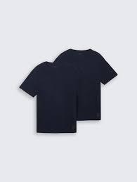 Basic T-shirts in a 2-pack Black/Blue, 2 Pack, Size Large