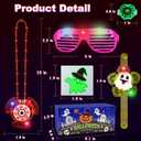 72 Pack Halloween Party Favors for Kids, Halloween Glow in the Dark Toys Halloween Toys Bulk for Halloween Party School Classroom Prizes Goodie Bags Trick or Treats Gifts