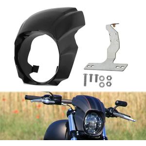 Headlight Fairing Cover Fit for Harley Softail Breakout 2018-Later Gloss Black