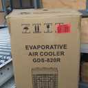 Portable Air Conditioners, 2500 CFM Swamp Cooler with 6.87 Gal Water Tank, 3-Speed Fan, 25 DB Evaporative Air Cooler with 16 FT Remote Control, 120Oscillation, 7.5H Smart Timer, 4 Ice Packs (Gray)