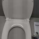 TOTO SoftClose Slow Close Elongated Toilet Seat and Lid, Cotton White - SS124#01