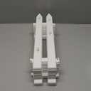 16" Tall Christmas Tree Fence, 12 Pcs White Plastic Decoratio Gate for Xmas Tree Proofing Pet Cat And Toddler Baby, Ideal for Home Indoor, Wedding, Garden, Thick Round Reja para Arbol de Navidad