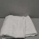 NICETOWN White Linen Sheer Curtains and Drapes 84 inches Long, Rod Pocket & Back Tab semitransparent with Light Through Vertical Window Treatments for Sliding Glass Door & Living Room, 52"W, Set of 2