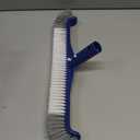 POOLAZA Pool Brush, 17.5'' Pool Brush Head for Inground Pools & Above-Ground Pools, Durable Pool Scrub Brush Fit Standard Pool Pole, Enhanced Pool Brushes for Cleaning Pool Walls with Curved Ends