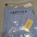 Ekouaer Long Sleeveless Nightgowns for Women Ladies Night Gown Embroidery Sleepdress Tank Nightdress Victorian Sleepshirt S