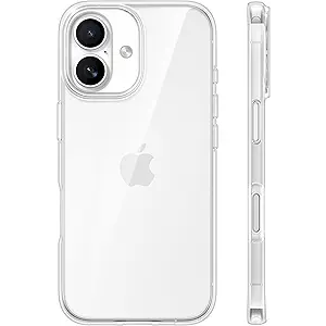 TORRAS for iPhone 17 Case Crystal Clear, [AntiYellowing][MilitaryGrade Protection], Ultra Slim Transparent AntiScratch Back, Soft Bumper, NonSlip Protective Phone Cover, Clear 6.3"