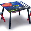 Delta Children Kids Table and Chair Set With Storage (2 Chairs Included) - Ideal for Arts & Crafts, Snack Time, Homework & More, Disney/Pixar Cars, 3 Piece Set