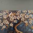 SERIMINO Gold Tree of Life Large Wall Art, Abstract Tree Oil Painting Art Prints, Cherry Blossom Flower Canvas Art Wall Decor, Modern Aesthetic Wall Pictures for Living Room Bedroom Office 24"X48"