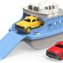 Green Toys Ferry Boat with Mini Cars Bathtub Toy, Blue/White, Standard