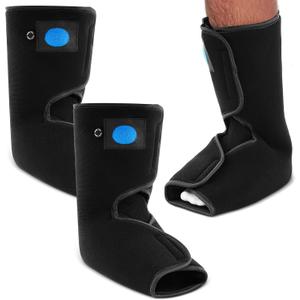 Geiserailie 2 Pcs Short Air Cam Walking Boot, Fracture Boot with Adjustable Bladder & Knob, Medical Ankle Boots for Foot & Ankle Fractures, Sprains & Injury Stabilization(M 10.2 x 9.4 Inch)