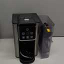 Hot & Iced Coffee Maker with Bold Setting, Single Serve Coffee Maker for K Cup and Grounds, 6-14 Oz Brew Sizes, 50 Oz Removable Water Tank, One Cup Coffee Machine with Reusable Filter, Black