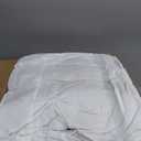 Serta Goose Feather Down Fiber Cotton Comforter Queen Size - 100% Cotton Duvet Insert - Hotel Luxury Hypoallergenic Bedding Comforter Extra Warmth 90 x 90 Inch White