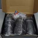 Set of 3 Shampoo and Conditioner Dispenser, 16oz Wall Mounted Shower Dispenser Stainless Steel Support, Easy to Replenish Stainless Steel Pump Head Durable Shower Soap Dispenser and Shampoo Dispenser (Black)